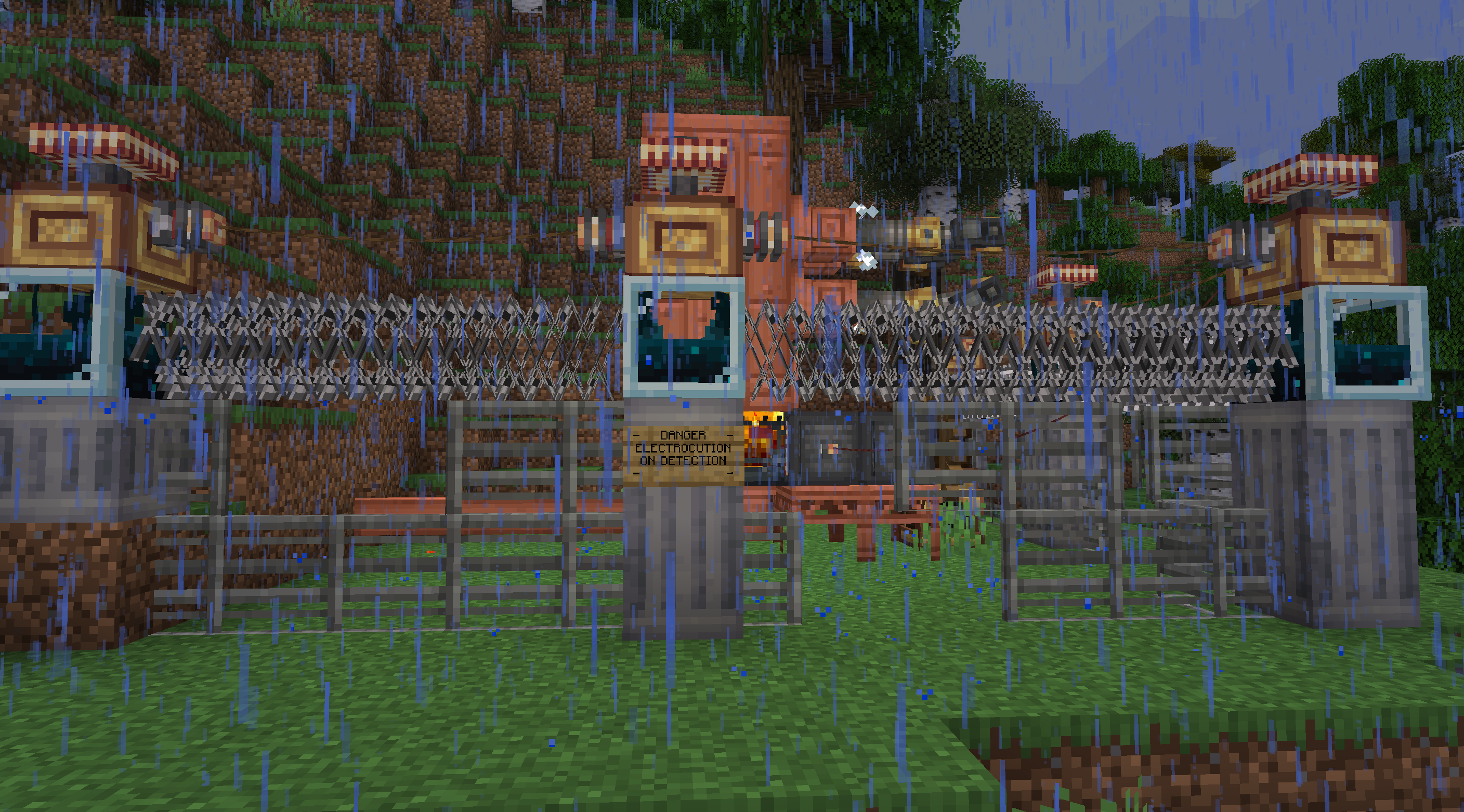 A powerplant protected by Tesla coils